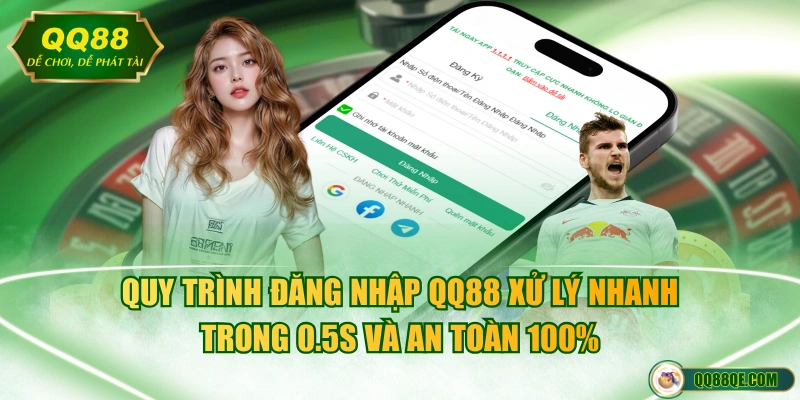 Đăng Nhập QQ88 Nhanh Chóng Với Thao Tác 3 Bước Đơn Giản 2 Quy trình đăng nhập QQ88 xử lý nhanh trong 0.5s và an toàn 100%